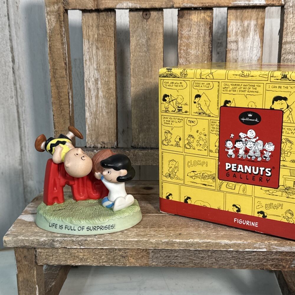 Hallmark Snoopy Peanuts Gallery Collection Charlie Brown And Lucy “Fall Ball”